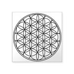 CafePress Flower of Life Sticker Square Bumper Sticker, 3"x3" (Small) or 5"x5" (Large)