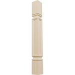 Ekena Millwork COL03X03X35KERW 3 3/4" W X 3 3/4" D X 35 1/2" H Kent Raised Panel Cabinet Column, Rubber Wood