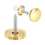 uxcell Mirror Screws Decorative Caps Cover Nails Polished Gold 22mm 8pcs