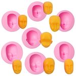 Human Face Fondant Silicone Molds, Baby Face Chocolate Molds, Tools Doll Face Kitchen Baking Molds for Cake Decoration Cupcake Topper Candy Sugar Craft Gum Paste Clay Resin