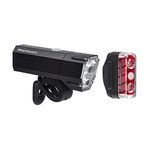 Blackburn Dayblazer Front and Rear Bike Light Set (1500 Lumens Front, 65 Lumens Rear)