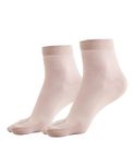 Jockey 7487 Women's Compact Cotton Stretch Toe Socks with Stay Fresh Treatment (Pack of 2)_Pale Mauve_FREE SIZE