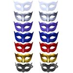 Apol 14 Pcs Half Masquerade Mask Face Masks Halloween Party Favors for Man Women Carnival Fancy Dress Costume Decoration