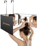 3 Way Mirror for Self Hair Cutting with Lights, 360 Rechargeable LED Haircuts Mirror for Hair Cutting, Makeup, Shaving, Braiding, Styling