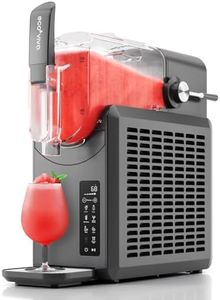Ecoviva Slushie Machine 88 oz ECO401 Slushy Machine, Professional Frozen Drink Maker with Flashfreezing Technology, No Ice Needed, 5 Preset Settings, Margarita, Cocktails, Milk Shake, Frappé, Grey