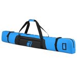 Tonesport Ski Bag for Air Travel - Padded Ski Bag - Waterproof and Fully Padded Snow Ski Bag for Flying - Up to 175 CM Skis - Royal Blue