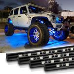 12V Led Light Strip 12.7" Waterproof Blue Led Light Strips for Car Golf Cart Motorcycles Truck Boat Led Strip Lights,Pack of 4