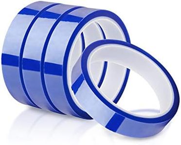 PYD Life 4 Rolls 0.8 Inch x 108 Ft Sublimation Blanks Thermal Tape,Heat Tape,High Temp Tape,Up to 250 C(480 F) for Tumbler Sublimation Print,Heat Transfer Tape,Heat Vinyl Press Tape
