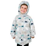 JAN & JUL Boys' Waterproof Insulated Winter Coat, Fleece Lined Puffer Jacket for Kids (Polar Pals, Size 5T)