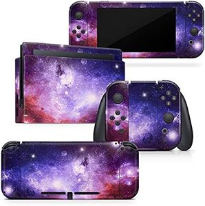 Tacky Design Galaxy Skin Compatible with Nintendo Switch Skin Wrap Cover, Planets Skin for Nintendo Switch Stickers, Premium Vinyl 3M Full Wrap Decal