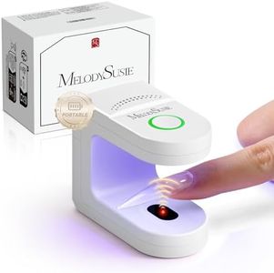 Melodysusie Rechargeable Mini UV Light for Gel Nails with Smart Sensor, Cordless Portable Hands Free Flash Cure Lamp with 2 Timers for Fast Nail Extension, P-ART04G