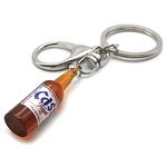 GARASANI Korean Beer Bottle Miniature Key Chain Key Ring Unique Bottle (Beer)