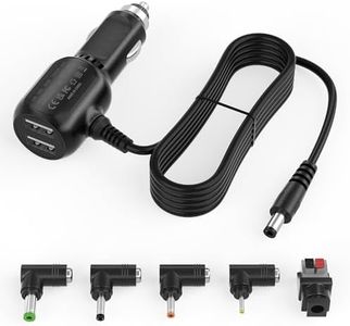 12 Volt DC Car Charger for Portable DVD Player, Universal Replacement Cigarette Lighter Power Cord for RCA, DBPOWER, Sylvania DVD Player, Snailax Seat Cushion, Breast Pump, Dual USB Port Car Charger