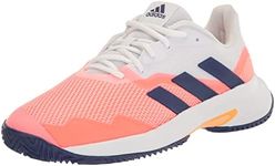 adidas Women's Courtjam Control Tennis Shoe, Acid Red/Legacy Indigo/Turbo, 6.5