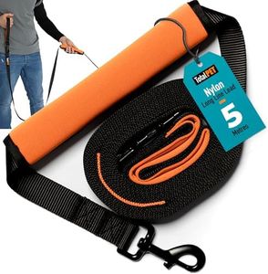 Total Pet 5m Training Lead for Dogs & Puppy - Long Line Leash With Control Handle For Recall/Obedience Training