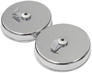 Master Magnetics Magnetic Window Décor Hooks - 2.63" Diameter, 0.750" Thick, Chrome, Pack of 2, 07254