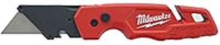 Milwaukee 48-22-1502 Fastback Folding Utility Knife with 5 Blade Storage, Wire Stripping Compartment, and Gut Hook