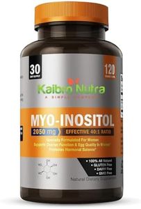 Simple-Organics Kaibro Nutra Myo-Inositol Supplement, Myo-Inositol & D-Chiro Inositol 40:1 Ratio, Hormone Balance & Ovarian Support for Women with Vitamin B8, 2050mg, Vegan, Non-GMO Capsules 120 Count