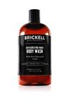 Brickell Men's Invigorating Mint Body Wash for Men, Natural and Organic Deep Cleaning Shower Gel with Aloe, Glycerin, and Jojoba, Sulfate Free, 16 Ounce, Scented