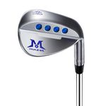 MAZEL Forged Golf Sand Wedge,Gap Wedge,Lob Wedge for Men,48/52/54/56/58/60 Degree Individual Golf Wedge,Milled Face for More Spin (Steel Color 60 Degree, Right Handed)