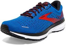 Brooks Men's Ghost 13 Running Shoe, Blue Red White, 10 US