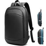 HEROIC KNIGHT Laptop Backpack 15.6 Inch Backpack Expandable Rucksack Waterproof Backpack Lightweight Travel Backpack Anti Theft Backpack Business Work Bag For Work Sport Travel Business Office- Black