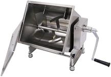 Hakka Tiltable Meat Mixer, 40-Pound/20-Liter Capacity Tank Stainless Steel Manual Meat Mixers (Mixing Maximum 30-Pound for Meat)