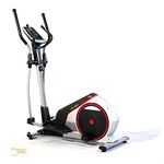 FitnessOne Propel CX 81i Premium Elliptical Cross Trainer Home Use | Max User Weight 100 Kg | 8 Levels Resistance | 7 Kg Flywheel | LCD Display | Anti-Slip Pedals | Transport Wheels