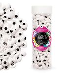 Sweet Spell Candy Eyeballs - 260 Edible Candy Eyes Sprinkles for Decorating Halloween Cookies, Cakes, Cupcakes, and Baking (120g/4.2oz, 10 mm)