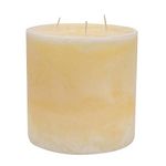 Nicola Spring Vanilla Scented Triple Wick Pillar Candle, 130hrs Burning Time, 15 x 15 cm