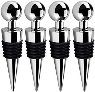 Bridge2shopping Stainless Steel Wine Bottle Stopper Pack 4