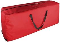 AmazingBag Water Resistant Christmas Tree Storage Bag | Durable Xmas Storing Bag for Trees | Christmas Tree Bags Storage for Artificial Trees & Decorations | Holiday Storage Bag for Tree (Medium, Red)