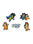 BABOLE Pack Of 5 Bluey Croc Shoe Decoration Rubber Charms Multicolour