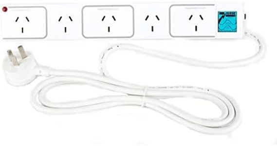 HPM 5 Outlet Surge Protected Powerboard