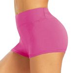 TNNZEET Biker Shorts Women - 8"/5"/3" High Waisted Tummy Control Workout Gym Spandex Booty Yoga Volleyball Shorts, B-pink, Small-Medium