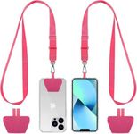 SPIDERCASE Designed for iPhone 15 Case, Magnetic Translucent with 2PCS Tempered Glass Screen Protector Anti-Fingerprint Anti-Scratch Phone Case,Hot Pink