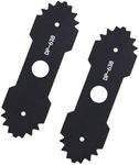 2 PCS Lawn Mower Edger Blades with Teeth, Lawn Trimming Machine Blade, Electric Lawn Edger Blade Compatible with Ryobi Edger RY13050 RY13050A RY15518 RY40030, Heavy Duty Steel Edger Blade Replacement