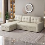 ACQCA 81.5" Sectional Sleeper Sofa 