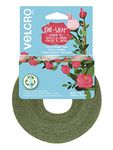 VELCRO Brand VEL-30089-AMS Wide Garden Ties for Strong Roses Shrubs and Large Heavy Plants in Need of Extra Support, 1 in x 35 ft Roll, Green - Recycled Plastic