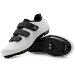 Tommaso Pista All Purpose Ready to Ride Indoor Cycling Shoes Women Bundle - Comfortable, Breathable Indoor Cycling Shoes Women Indoor Cycling Cleats - Look Delta & SPD Compatible, White/Black - Spd, 9