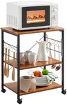 Mr IRONSTONE Microwave Cart 23.7'' 