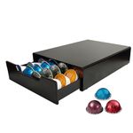 Wrobic Coffee Capsule Holder, Coffee Capsule Storage Drawer for Nespresso Vertuo, Dolce Gusto, K-Cup, Pod Pack Holder, Home Kitchen Counter Organiser (24-40 pods)