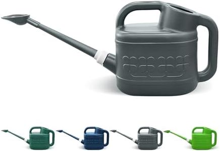 2 Gallon Watering Can for Outdoor Plants, Plant Watering Can with Removable Long Spout and Stainless Steel Sprinkler Head, Large Water Can for Garden Flowers Vegetables