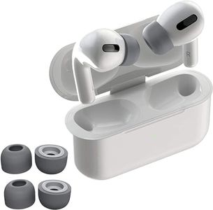 AirFoam Memory Foam Ear Tips for AirPods Pro, Comfort Fit Reduces Noise, Set of 3 (2S/2M space grey)