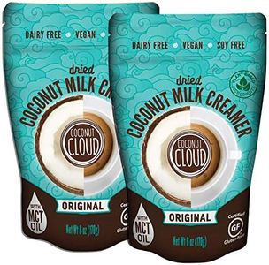 Coconut Cloud: Plant Based Dairy Free Coffee Creamer | Keto Friendly, Unsweetened Coconut Milk Powder | Low Sugar, Dairy Free, Non-GMO, Plant Based, Gluten & Soy Free, USA Made, (Original Flavor), 2-Pack