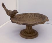 Cast Iron Floral Bowl Bird Feeder Soap Dish