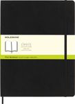 Moleskine Classic Notebook, Soft Cover, XXL (8.5" x 11") Plain/Blank, Black, 192 Pages