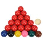 Snooker Ball Set,Complete 22Pcs Ball Set Snooker Billiard/Pool Balls 52.2mm/2.1in Billiards Supplies