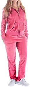 Evrimas Women's 2 Piece Outfits Velvet Zip Hoodie Sweatshirt & Sweatpants Sweatsuits and Velour Tracksuit Sets Jogging Suit