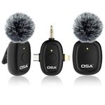 OSA 3 in 1 Wireless Microphone for iPhone,Camera,Android,and Laptop, 8H Long Working Time Lapel Mic with Noise Reduction for Video Recording,Vlog,YouTube,TikTok